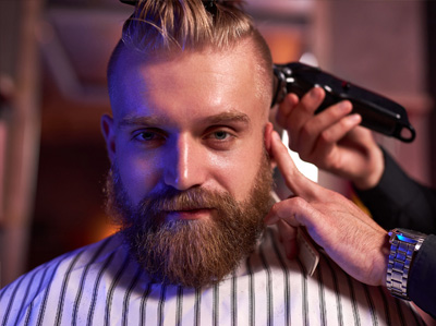 Men's Hair Cut and Shave Stone Oak